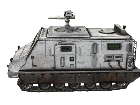 Tracked armored vehicle 3D Model