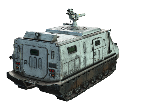Tracked armored vehicle 3D Model