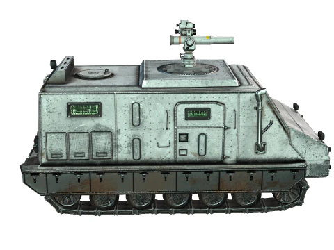 Tracked armored vehicle 3D Model