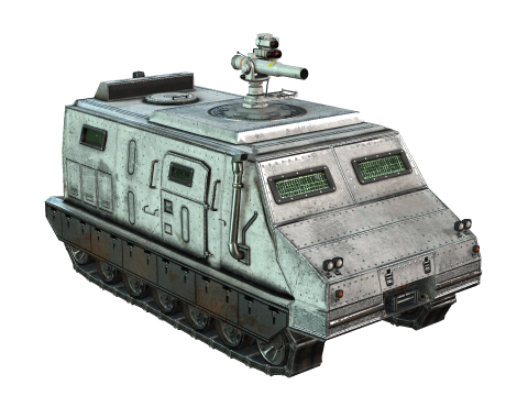 Tracked armored vehicle 3D Model
