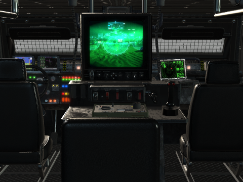 Tracked armored vehicle 3D Model