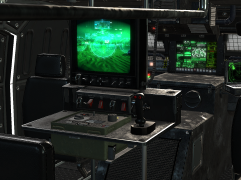 Tracked armored vehicle 3D Model