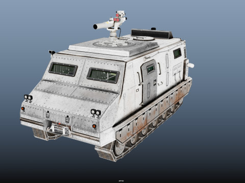 Tracked armored vehicle 3D Model