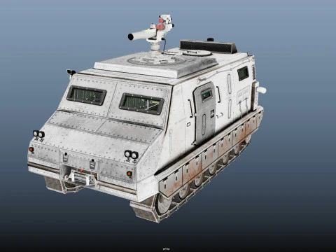 Tracked armored vehicle 3D Model