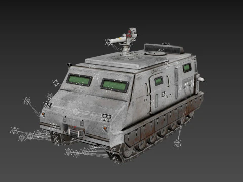 Tracked armored vehicle 3D Model