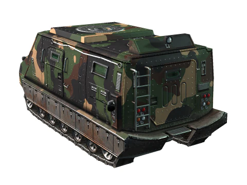 Tracked armored vehicle 3D Model