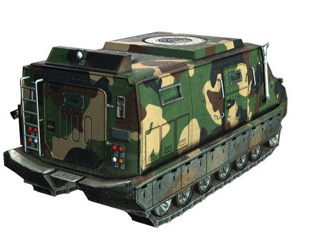 Tracked armored vehicle 3D Model