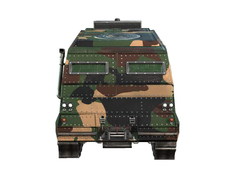Tracked armored vehicle 3D Model
