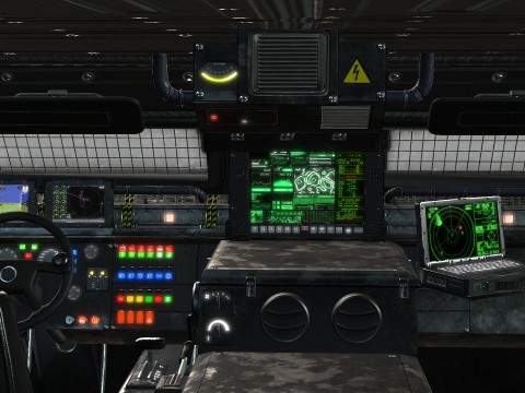 Tracked armored vehicle 3D Model