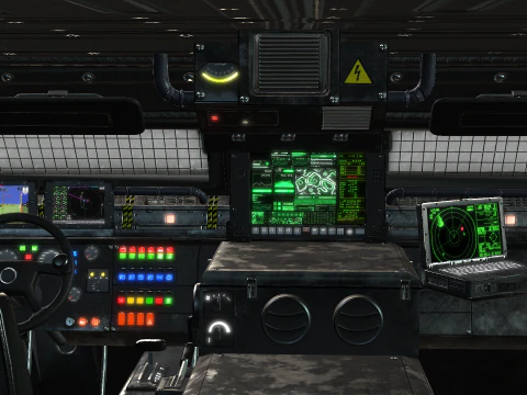 Tracked armored vehicle 3D Model