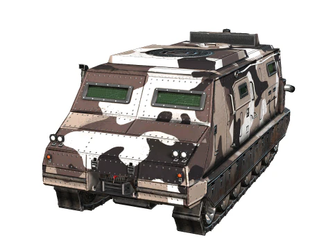 Veicolo blindato cingolato Modello 3D