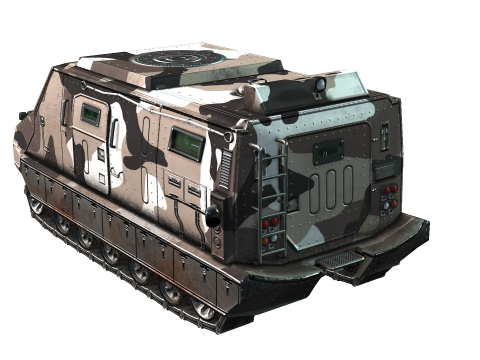 Tracked armored vehicle 3D Model
