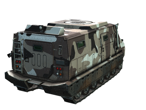 Tracked armored vehicle 3D Model