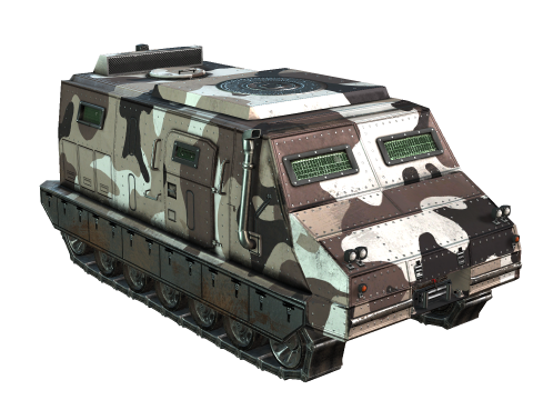 Tracked armored vehicle 3D Model