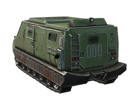 Tracked armored vehicle 3D Model