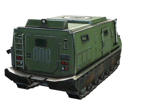 Tracked armored vehicle 3D Model