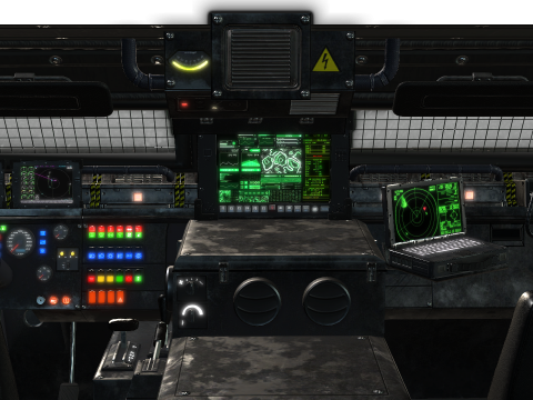 Tracked armored vehicle 3D Model
