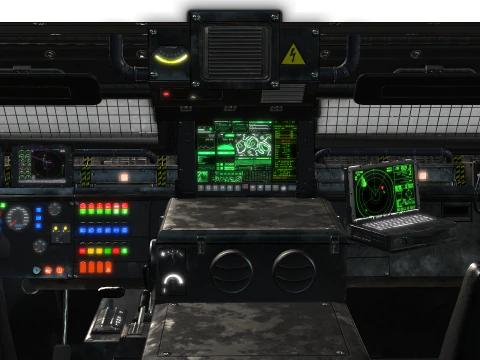 Tracked armored vehicle 3D Model