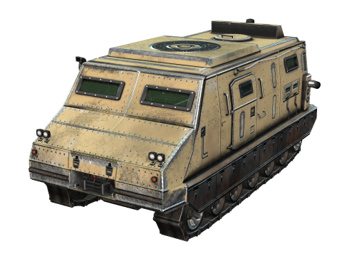 Tracked armored vehicle 3D Model