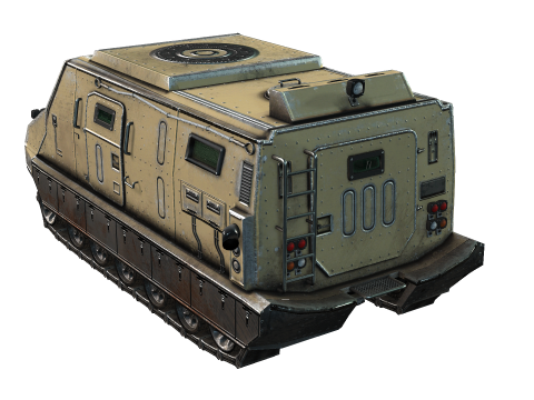 Tracked armored vehicle 3D Model
