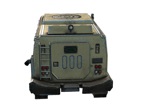 Tracked armored vehicle 3D Model