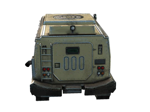 Tracked armored vehicle 3D Model