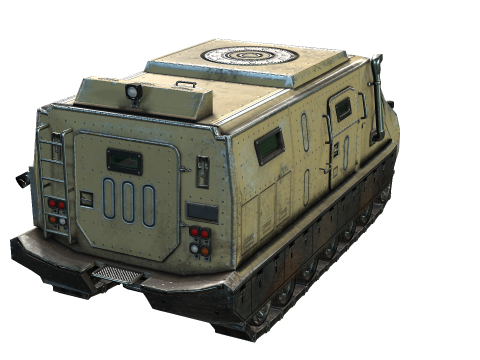 Tracked armored vehicle 3D Model