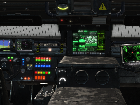 Tracked armored vehicle 3D Model
