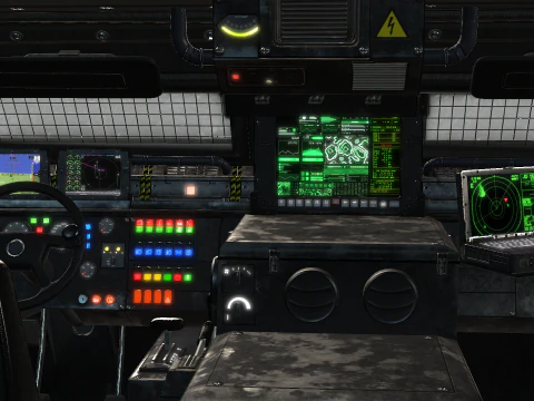 Tracked armored vehicle 3D Model
