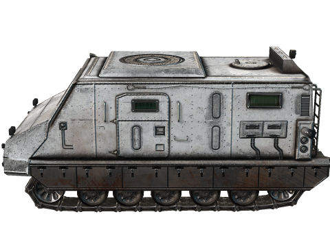Tracked armored vehicle 3D Model