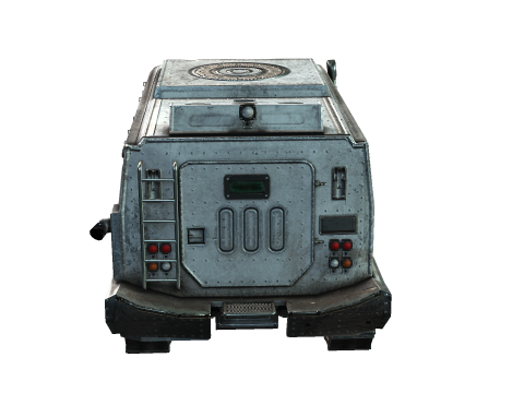Tracked armored vehicle 3D Model