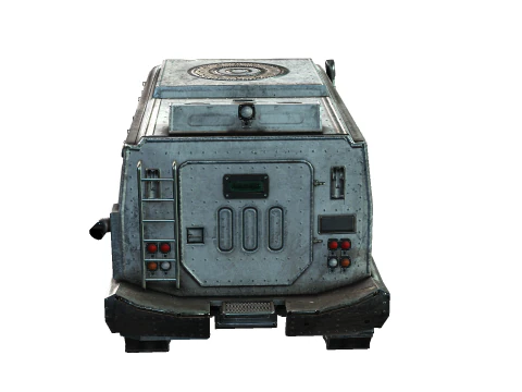 Tracked armored vehicle 3D Model