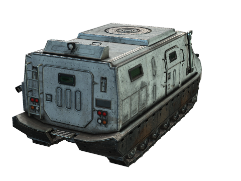 Tracked armored vehicle 3D Model