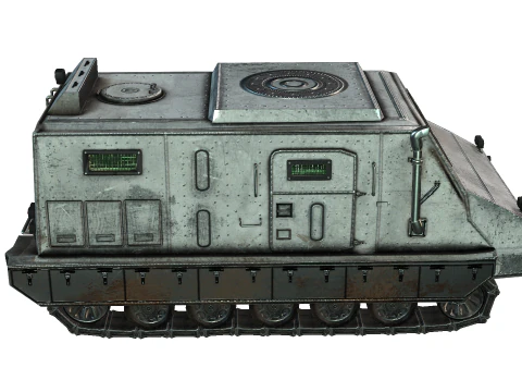 Tracked armored vehicle 3D Model