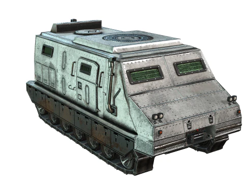 Tracked armored vehicle 3D Model