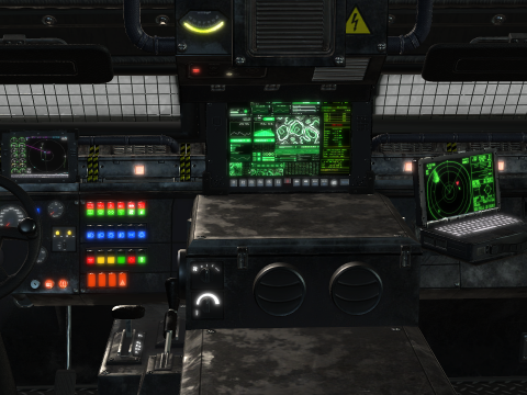 Tracked armored vehicle 3D Model