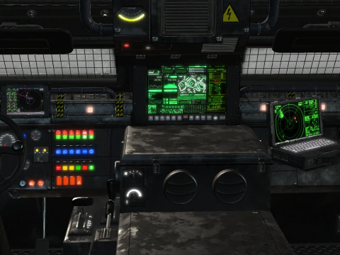 Tracked armored vehicle 3D Model