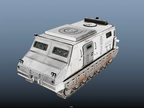 Tracked armored vehicle 3D Model