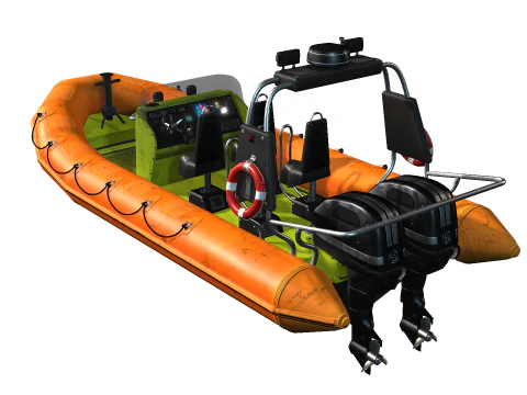 Rescue Boat 3D Model