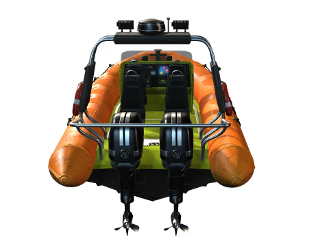Rescue Boat 3D Model