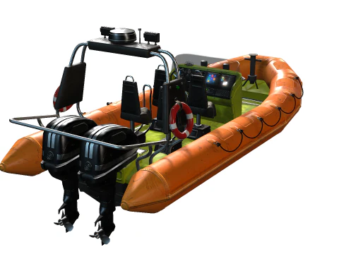 Rescue Boat 3D Model