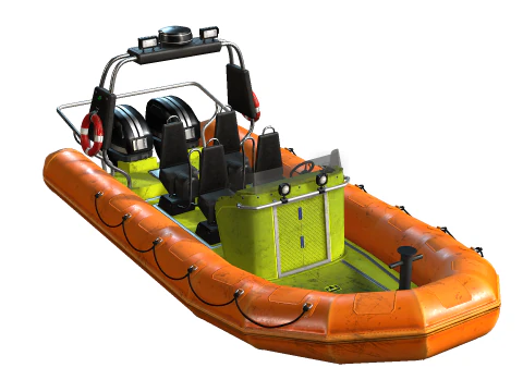 Rescue Boat 3D Model