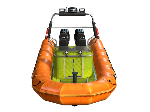 Rescue Boat 3D Model
