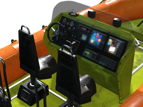 Rescue Boat 3D Model