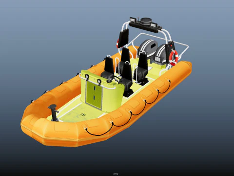 Rescue Boat 3D Model