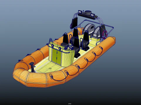 Rescue Boat 3D Model