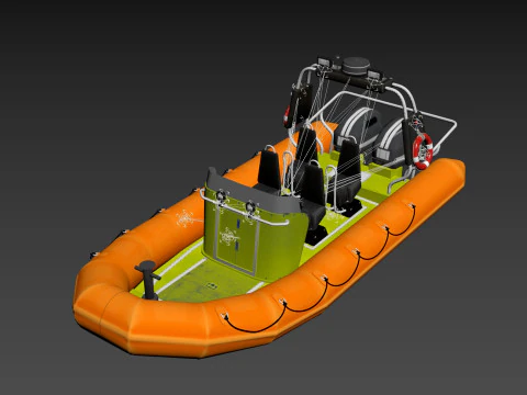 Rescue Boat 3D Model