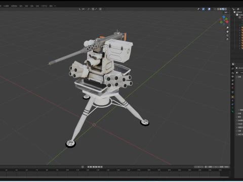RWS Tripod 3D Model