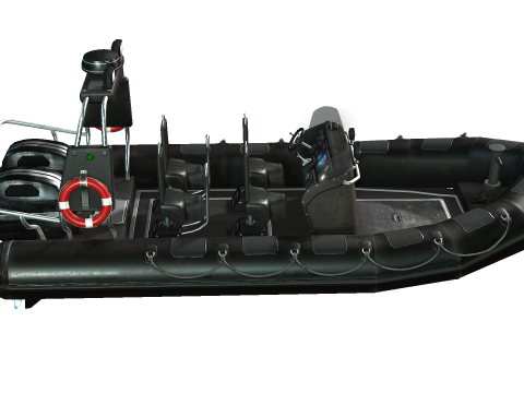 Tactical Boat 3D Model