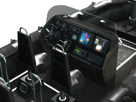 Tactical Boat 3D Model